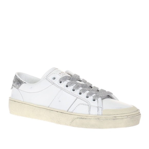 SAINT LAURENT COURT CLASSIC SL/37 SNEAKERS Size 37 - Picture 1 of 11